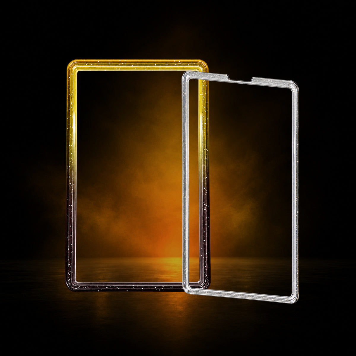 Solar Eclipse glitter PSA slab guard with front and back acrylic plates – Slabium Double Plate Guard Acrylic PSA