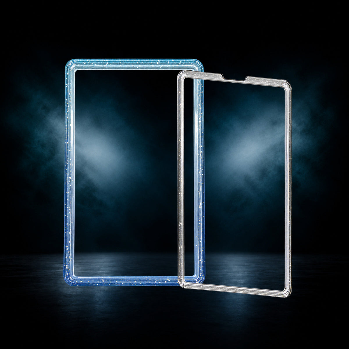 Glacier Mist glitter PSA slab guard with front and back acrylic plates – Slabium Double Plate Guard Acrylic PSA