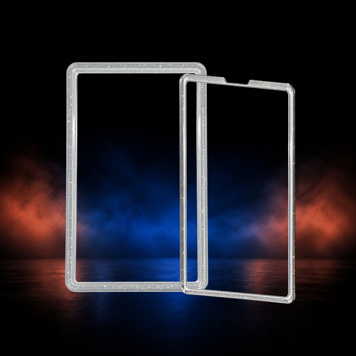 Crystal Veil glitter PSA slab guard with front and back acrylic plates – Slabium Double Plate Guard Acrylic PSA