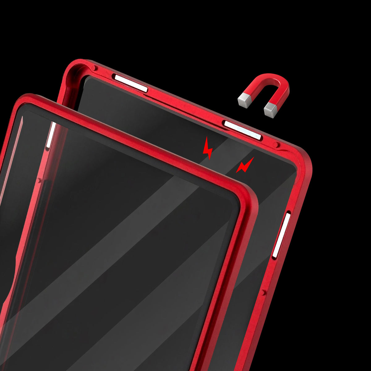 Slabium Metal Case PSA strong magnetic insert close-up