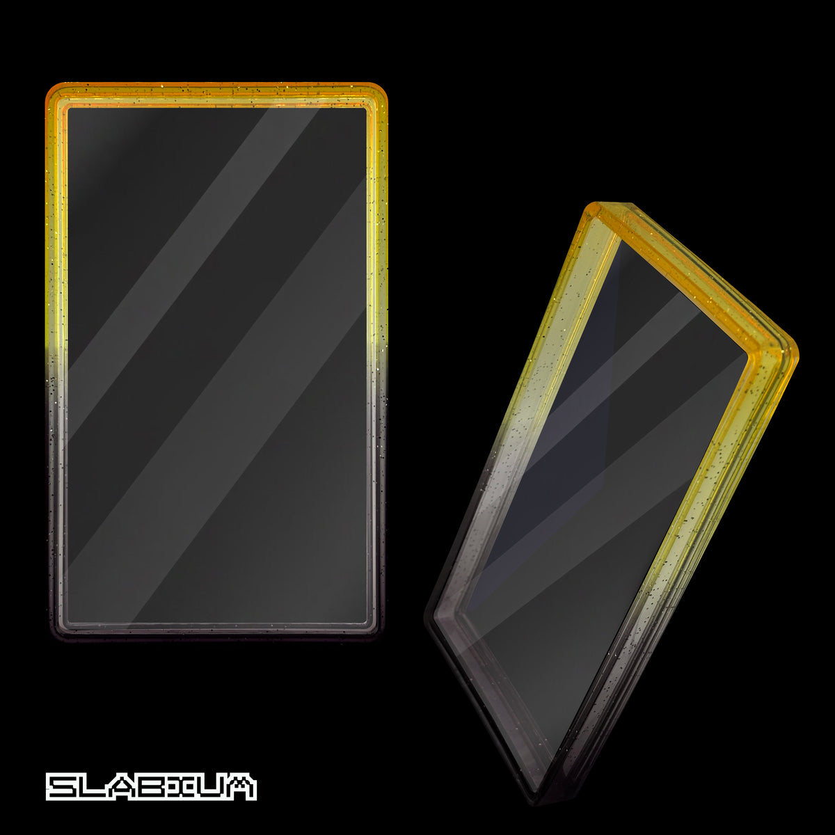 Hornet PSA acrylic slab case with guard (yellow & black) – Slabium Guard Acrylic PSA