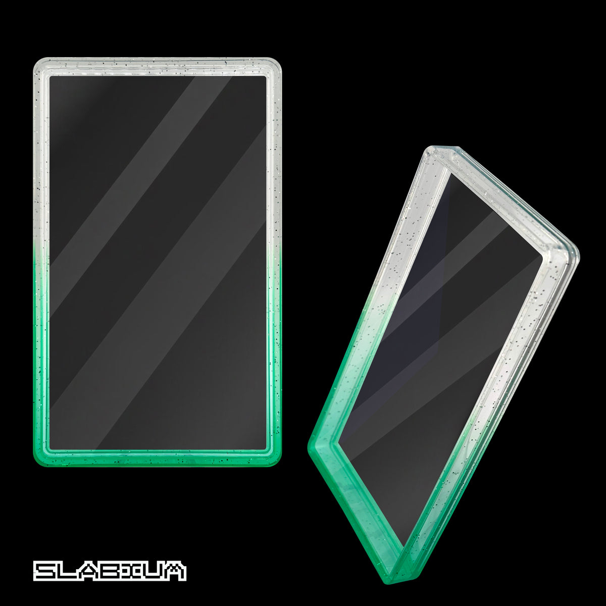 Spectre PSA acrylic slab case with guard (green & clear) – Slabium Guard Acrylic PSA