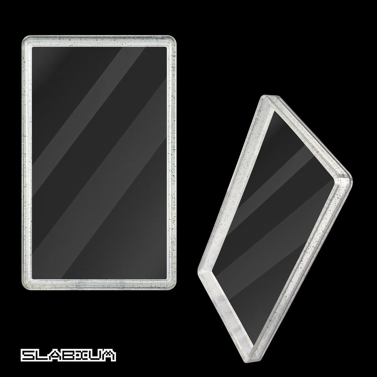 Crystal PSA acrylic slab case with guard (clear) – Slabium Guard Acrylic PSA