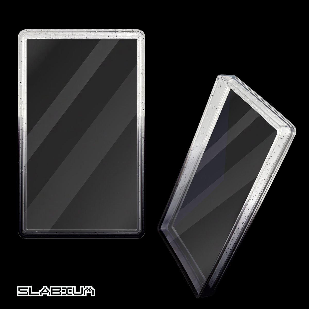 Smoke PSA acrylic slab case with guard (black & clear) – Slabium Guard Acrylic PSA