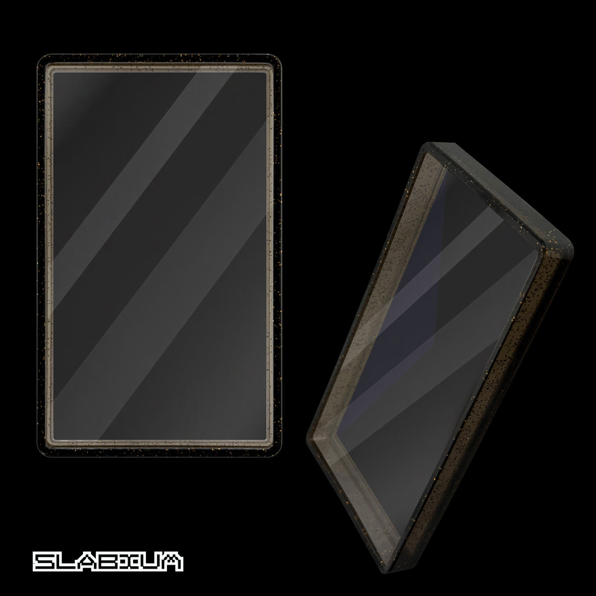 Obsidian PSA acrylic slab case with guard (black) – Slabium Guard Acrylic PSA