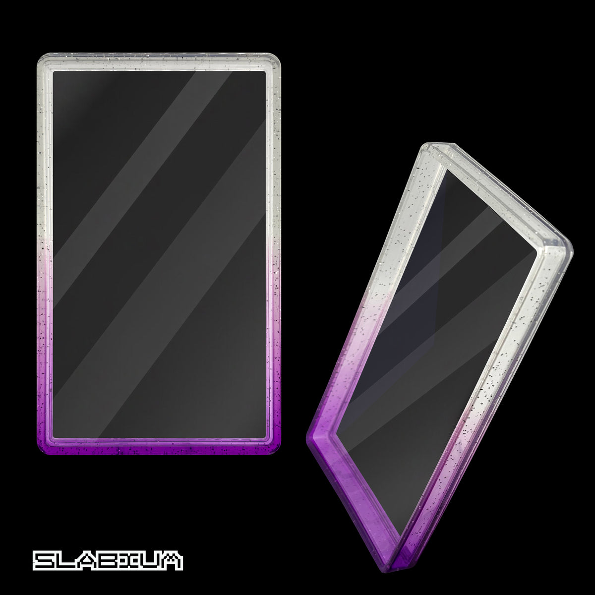 Lilac PSA acrylic slab case with guard (lilac & clear) – Slabium Guard Acrylic PSA