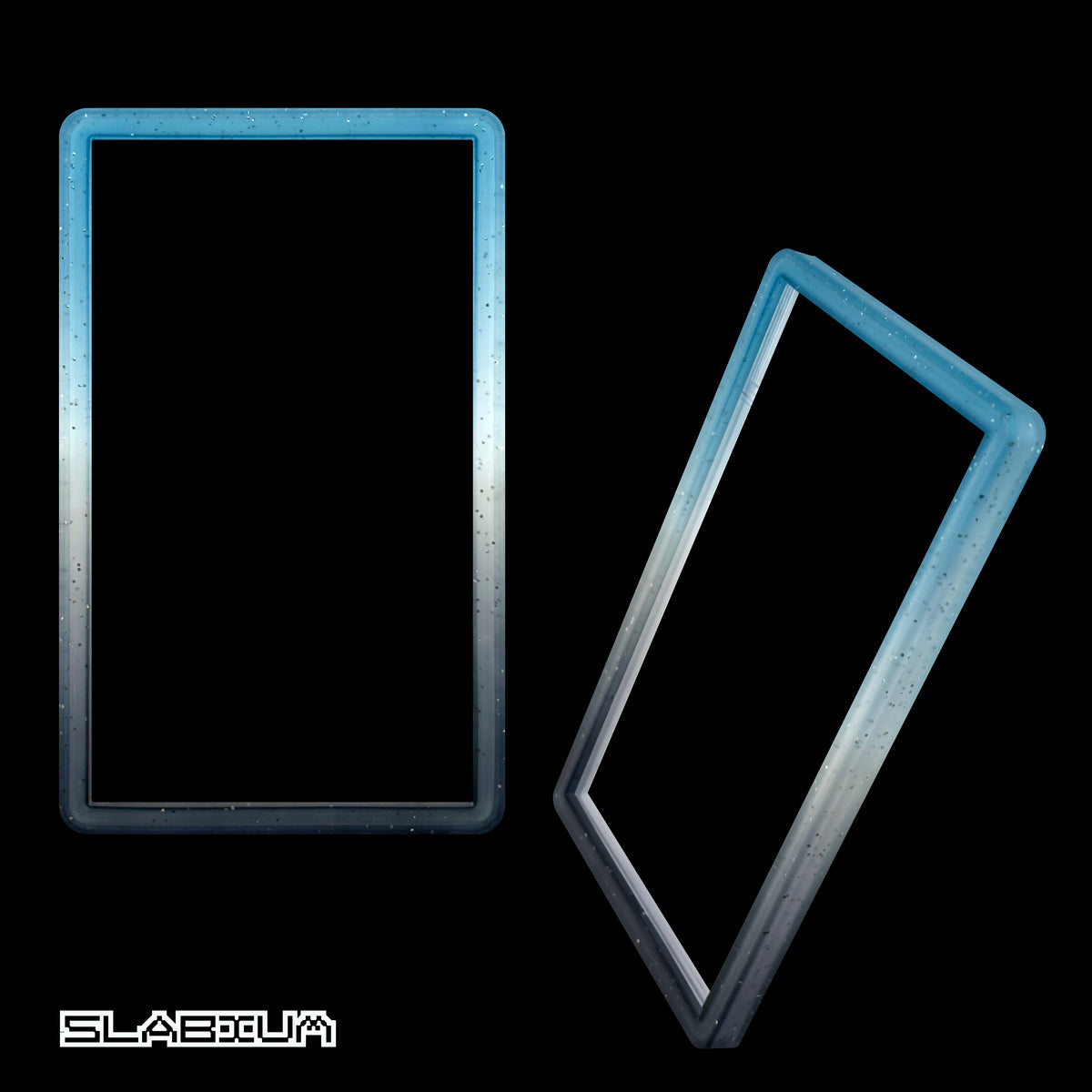Tide PSA slab guard bumper (blue/teal & grey) – Slabium Guard Bumper graded card protector