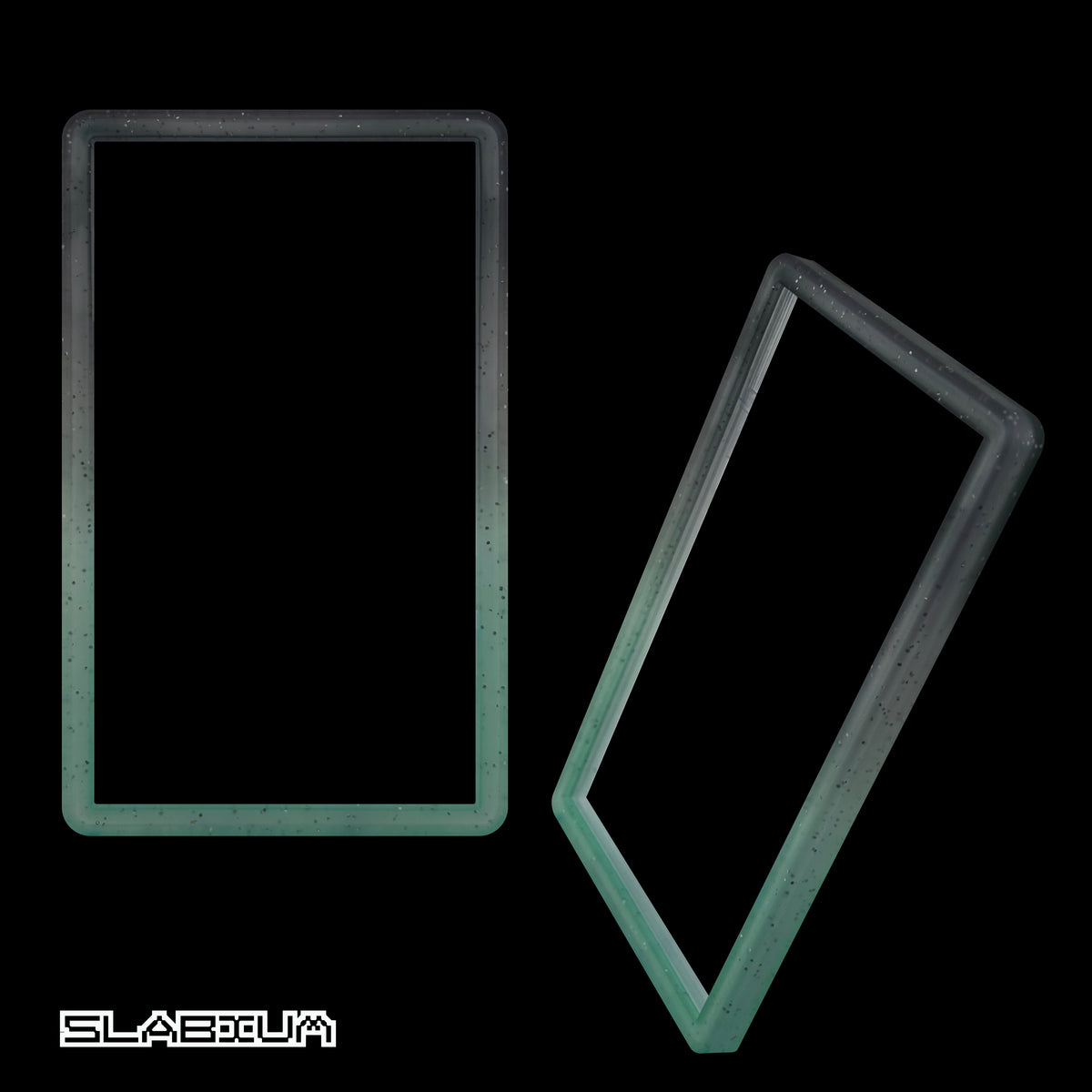 Lagoon PSA slab guard bumper (teal & black) – Slabium Guard Bumper graded card protector