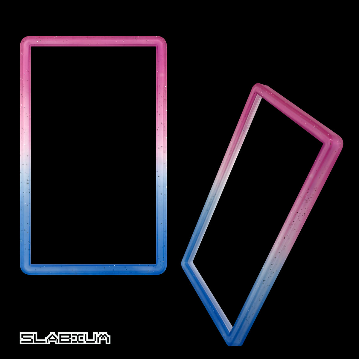 Galaxy PSA slab guard bumper (purple/pink & navy) – Slabium Guard Bumper graded card protector