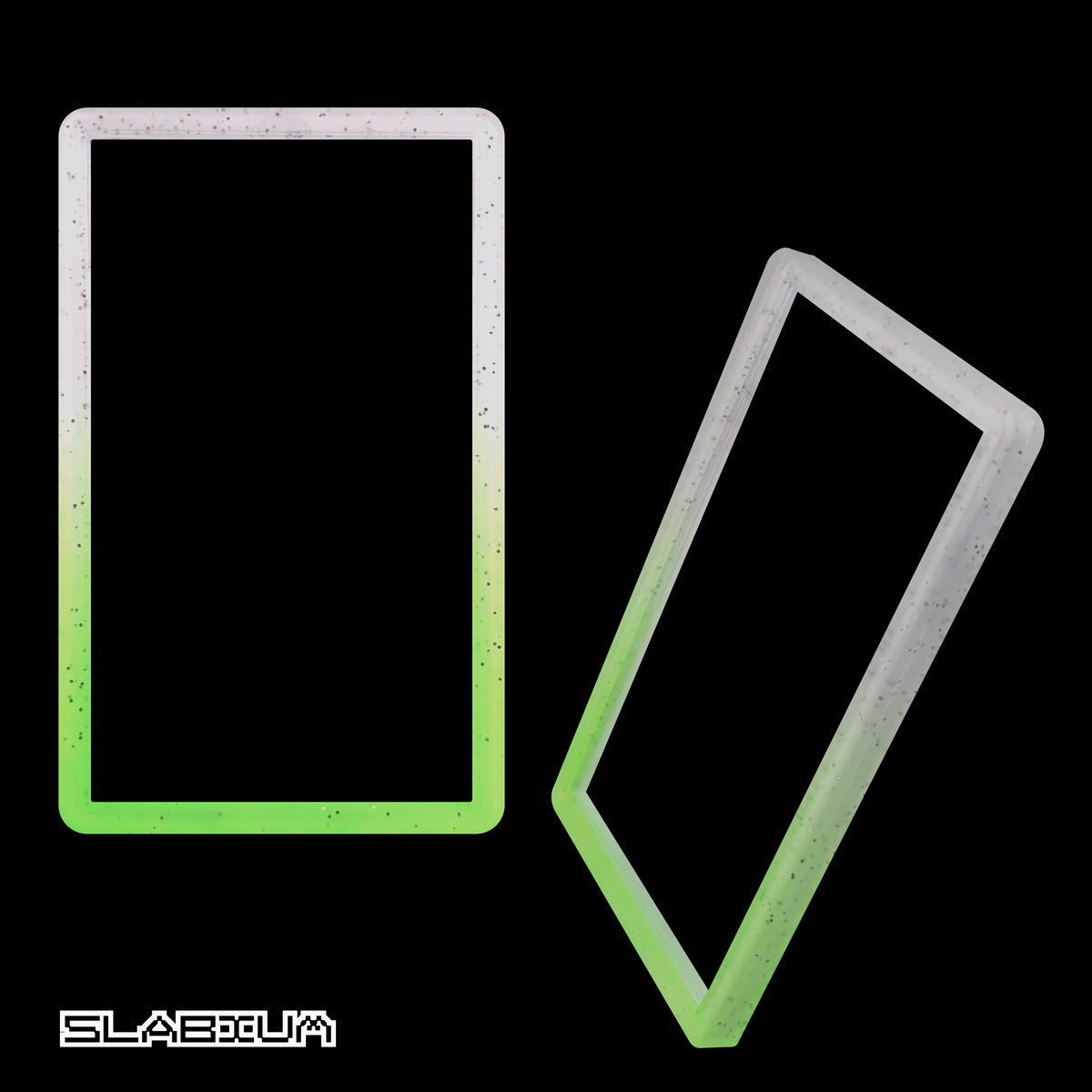 Neon PSA slab guard bumper (neon green & clear) – Slabium Guard Bumper graded card protector