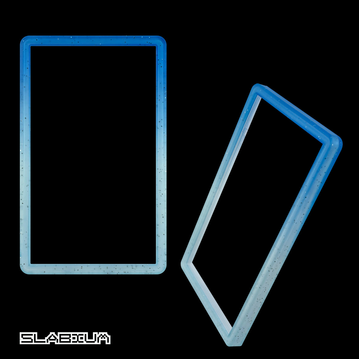 Frost PSA slab guard bumper (light blue & blue) – Slabium Guard Bumper graded card protector