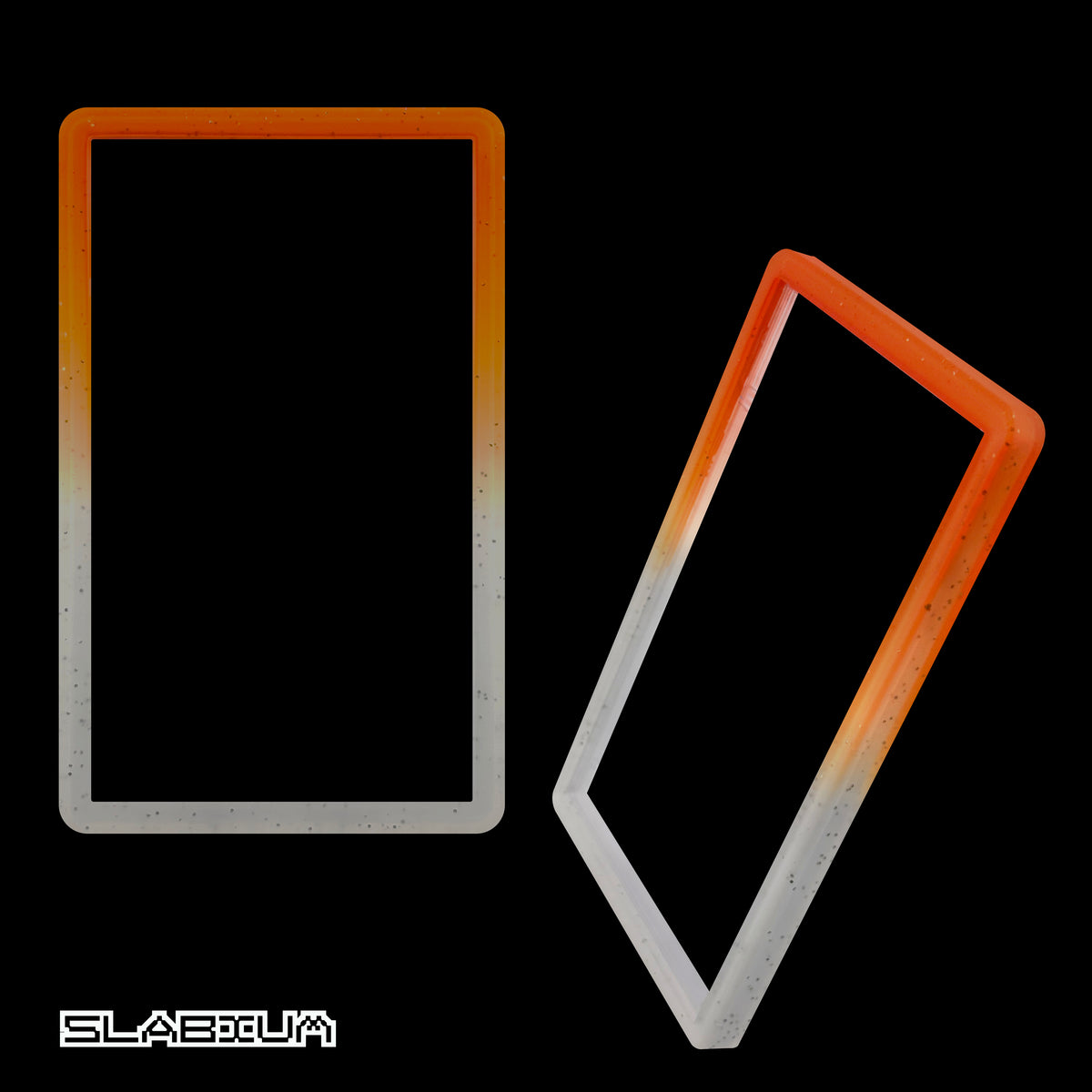 Tangerine PSA slab guard bumper (orange & clear) – Slabium Guard Bumper graded card protector