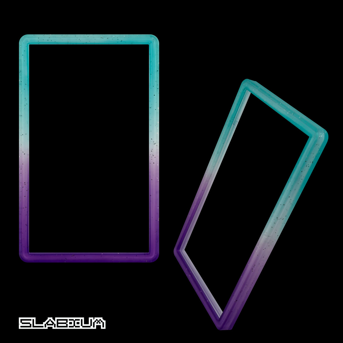 Aurora PSA slab guard bumper (teal & purple) – Slabium Guard Bumper graded card protector