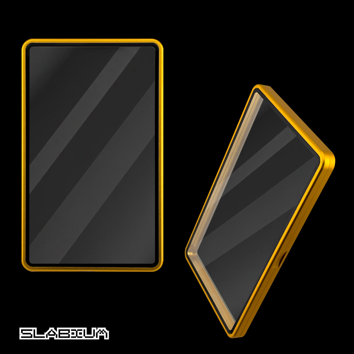 Bullion magnetic aluminum PSA slab case with UV glass – Slabium Metal Case