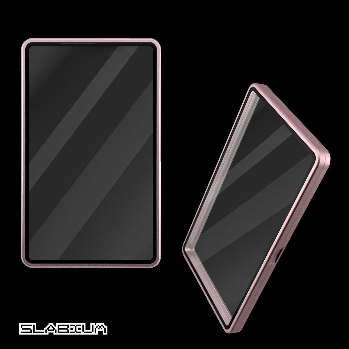 Petal magnetic aluminum PSA slab case with UV glass – Slabium Metal Case