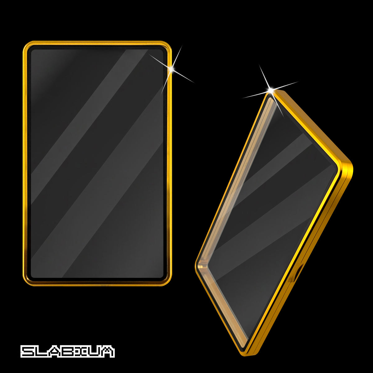 Slabium Metal Case PSA in Aurum (18), glossy finish - both sides on black