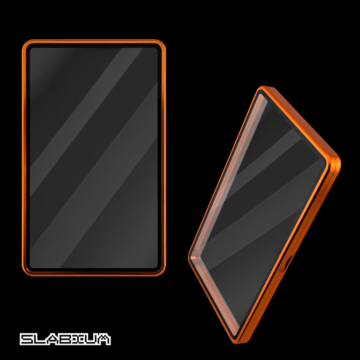 Lava magnetic aluminum PSA slab case with UV glass – Slabium Metal Case