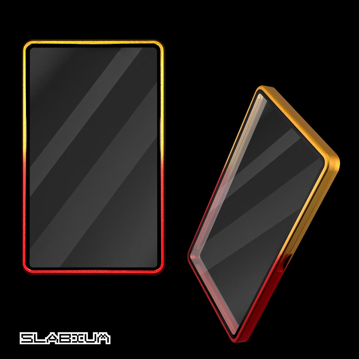Emperor magnetic aluminum PSA slab case with UV glass – Slabium Metal Case