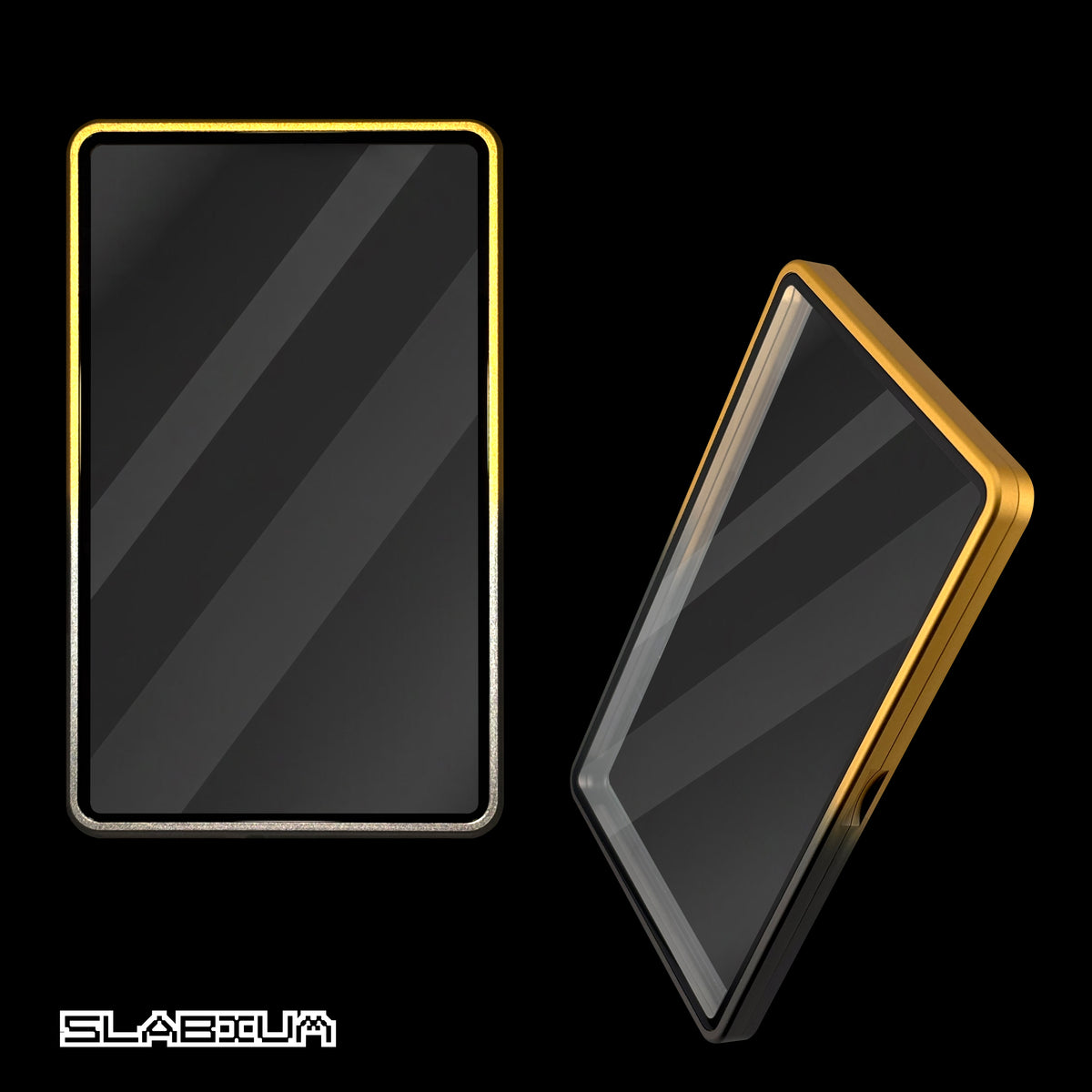 Pharaoh magnetic aluminum PSA slab case with UV glass – Slabium Metal Case